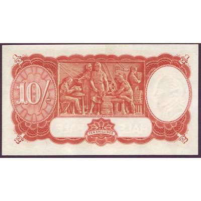 1942 Australia R. 13 Ten Shillings King George VI Armitage/McFarlane Australian Predecimal Banknote