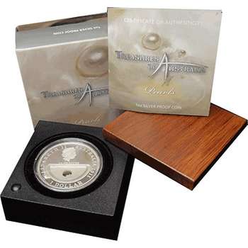 1 oz 2011 Treasures of Australia Pearls Silver Proof Coin
