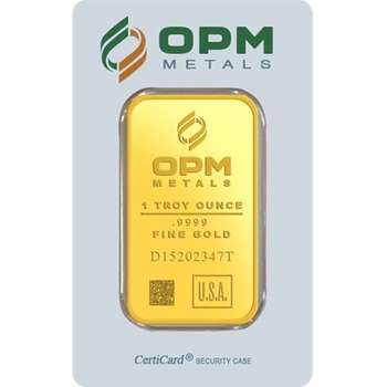 1 oz OPM Gold Bullion  Minted Bar