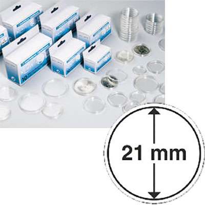 21 mm Coin Capsules - Set of 10