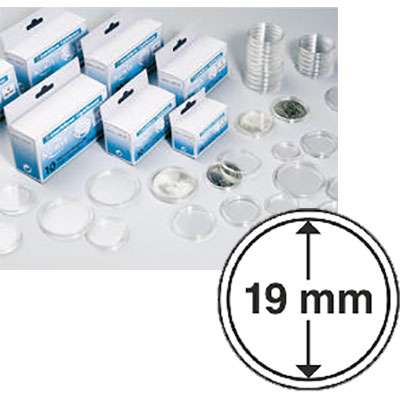 19 mm Coin Capsules - Set of 10