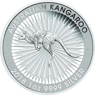 1 oz Australian Kangaroo Silver Bullion Coin - QEII - Mixed Dates