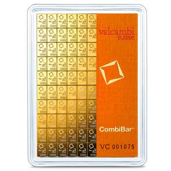 100 g (100 x 1g) Valcambi Gold Bullion CombiBar
