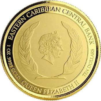 1 oz 2018 St. Lucia Flamingo Gold Bullion Coin