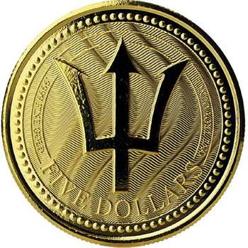 1 oz 2017 Barbados Trident Gold Bullion Coin