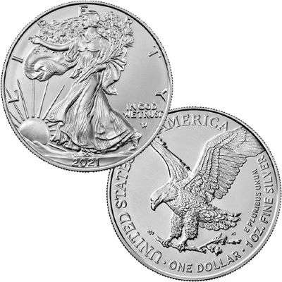 1 oz 2021 American Eagle Silver Bullion Monster Box of 500 Coins