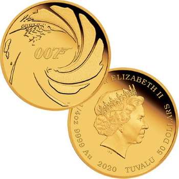 1/4 oz 2020 James Bond 007 Gold Proof Coin