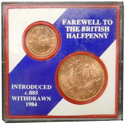 1984 Farewell To The British Half Penny Coin Set