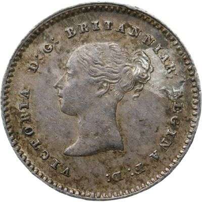 1838 Great Britain Queen Victoria Two Pence Silver Coin
