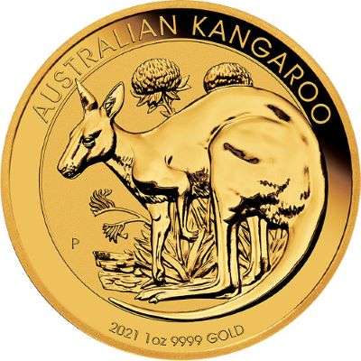 1 oz 2021 Australian Kangaroo Gold Bullion Coin - QEII