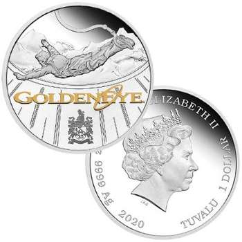 1 oz 2020 James Bond Goldeneye 25th Anniversary Silver Proof Coin