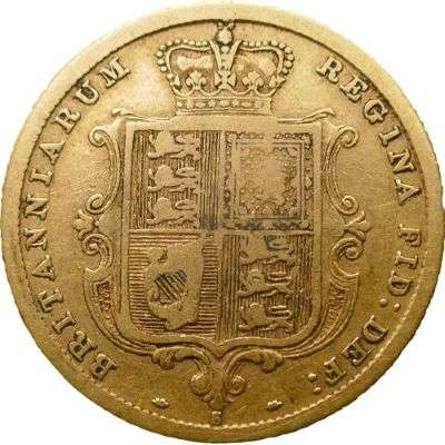 1880 S Australia Queen Victoria Young Head Shield Half Sovereign Gold Coin