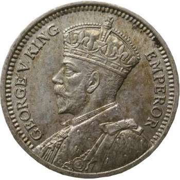 1933 New Zealand King George V Threepence Silver Coin