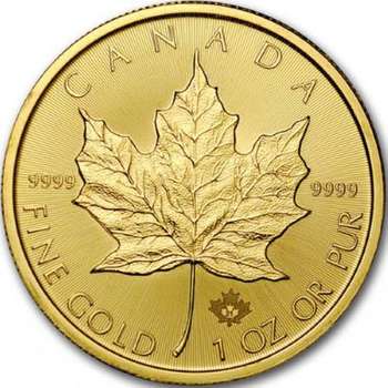 1 oz 2021 Canadian Maple Leaf Gold Bullion Coin