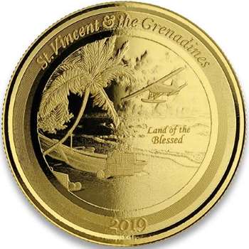 1 oz 2019 St. Vincent & the Grenadines Seaplane Gold Bullion Coin