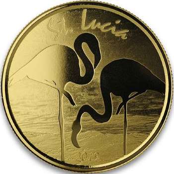 1 oz 2019 St. Lucia Flamingo Gold Bullion Coin