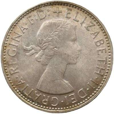 1963 Australia Queen Elizabeth II Florin Silver Coin