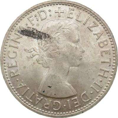1954 Australia Royal Visit Queen Elizabeth II Florin Silver Coin