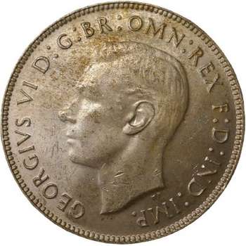1946 Australia King George VI Florin Silver Coin