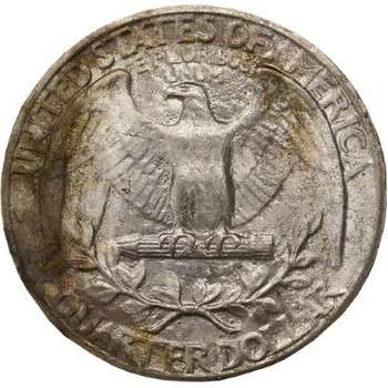1945 USA Washington Quarter Dollar Silver Coin