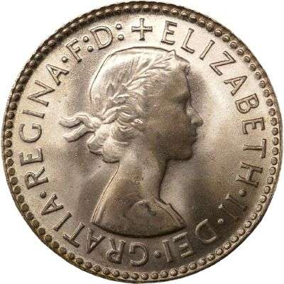 1963 Australia Queen Elizabeth II Threepence Silver Coin