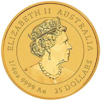 1/4 oz 2022 Australian Year Of The Tiger Gold Bullion Coin