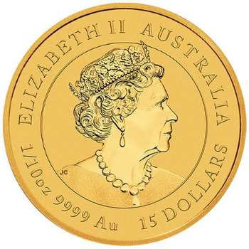 1/10 oz 2022  Australian Year Of The Tiger Gold Bullion Coin
