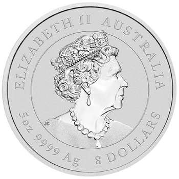 5 oz 2022 Australian Year Of The Tiger Silver Bullion Coin