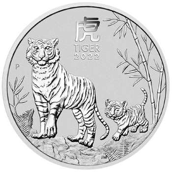 5 oz 2022 Australian Year Of The Tiger Silver Bullion Coin