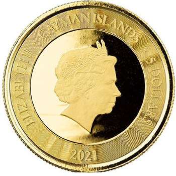 1 oz 2021 Cayman Islands Marlin Gold Bullion Coin