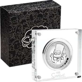 2 oz 2021 Bart Simpson Silver High Relief Proof Coin
