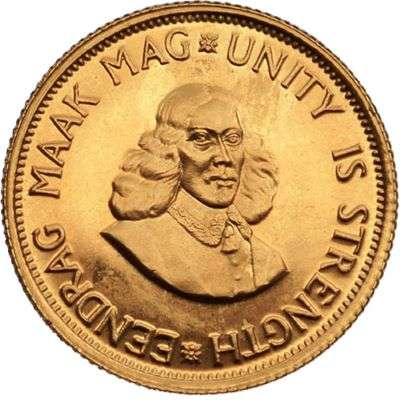1976 South Africa 2 Rand Gold Bullion Coin