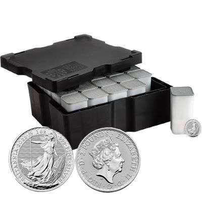 1 oz 2022 Great Britain Britannia Silver Bullion Coin - 500 oz Monster Box