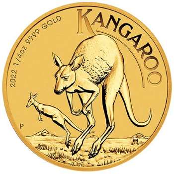 1/4 oz 2022 Australian Kangaroo Gold Bullion Coin