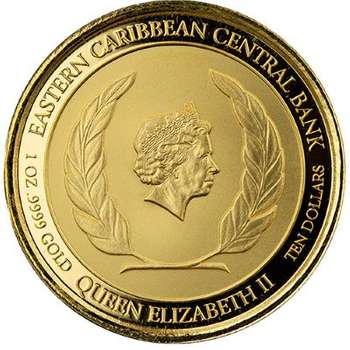1 oz 2021 EC8 Dominica Gold Bullion Coin