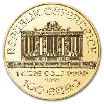 1 oz 2022 Austrian Philharmonic Gold Bullion Coin