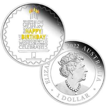 1 oz 2022 Happy Birthday Silver Proof Coin
