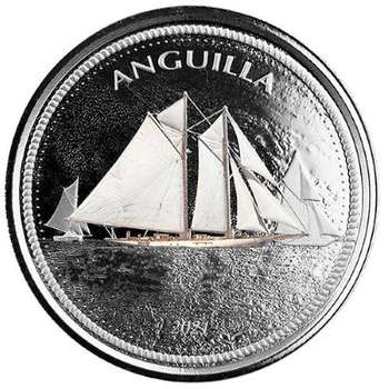 1 oz 2021 EC8 Anguilla Silver Colour Coin