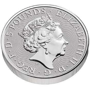 2 oz 2022 British Tudor Beasts Lion of England Silver Bullion Coin