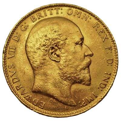 1910 S Australia King Edward VII St George Sovereign Gold Coin