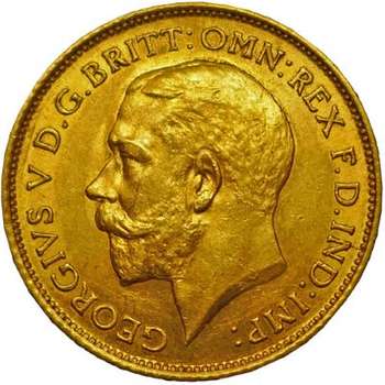1911 S King George V Half Sovereign Gold Coin