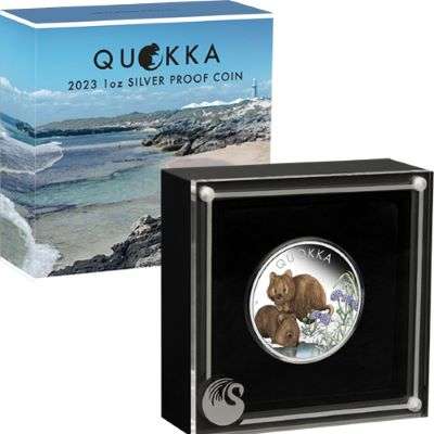 1 oz 2023 Australian Quokka Silver Proof Coloured Coin