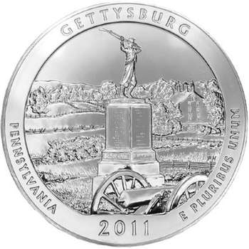 5 oz 2011 ATB Gettysburg Silver Bullion Coin