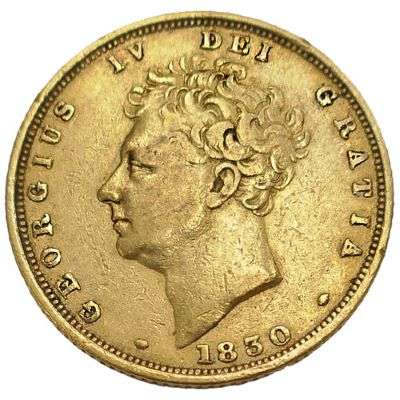 1830 Great Britain King George IV Sovereign
