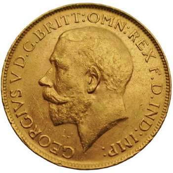 1918 Perth King George V St George Sovereign Gold Coin