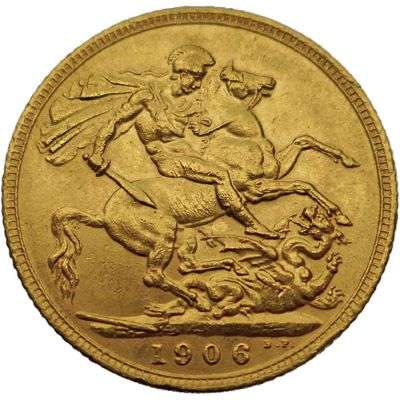 1906 Sydney King Edward VII St George Sovereign Gold Coin