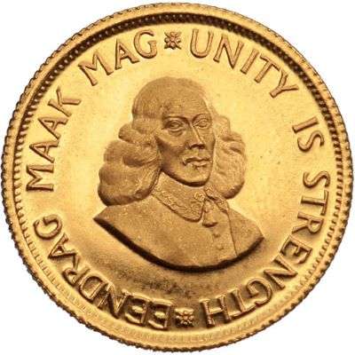 1969 South Africa 2 Rand Gold Bullion Coin