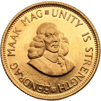 1968 South Africa 2 Rand Gold Bullion Coin