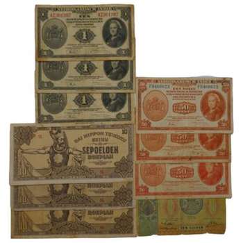 Netherlands Colonial Banknote Bulk-Lot