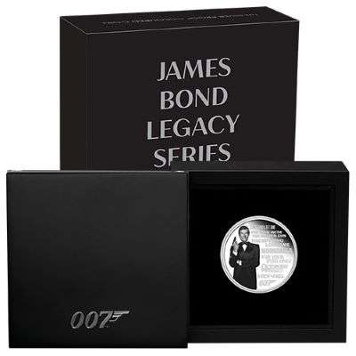 1 oz 2022 James Bond Legacy Series 2nd Issue Silver Proof Coloured Coin